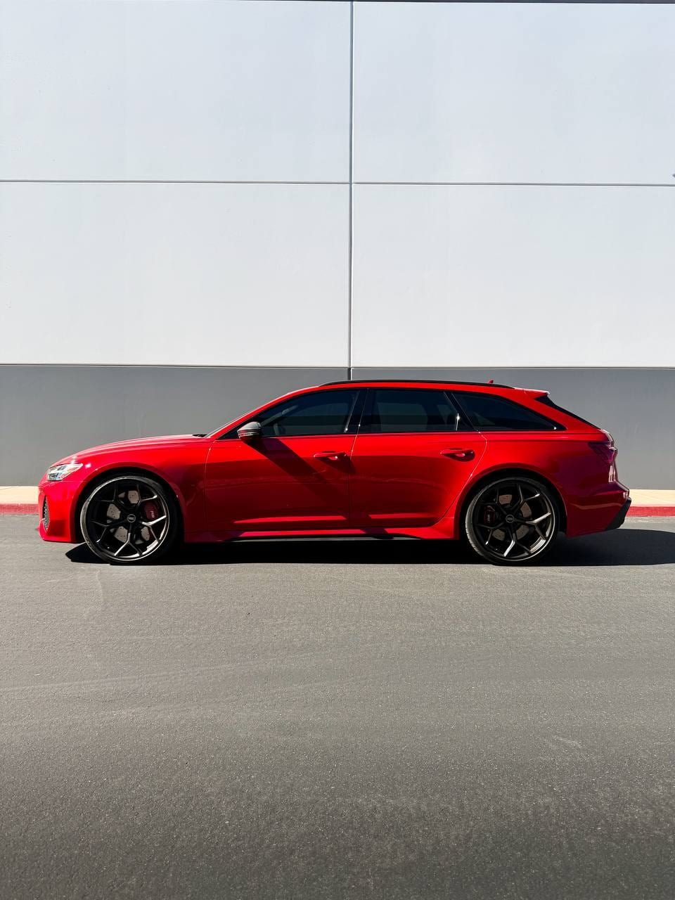 Red Audi Rs6 After A Full Detail