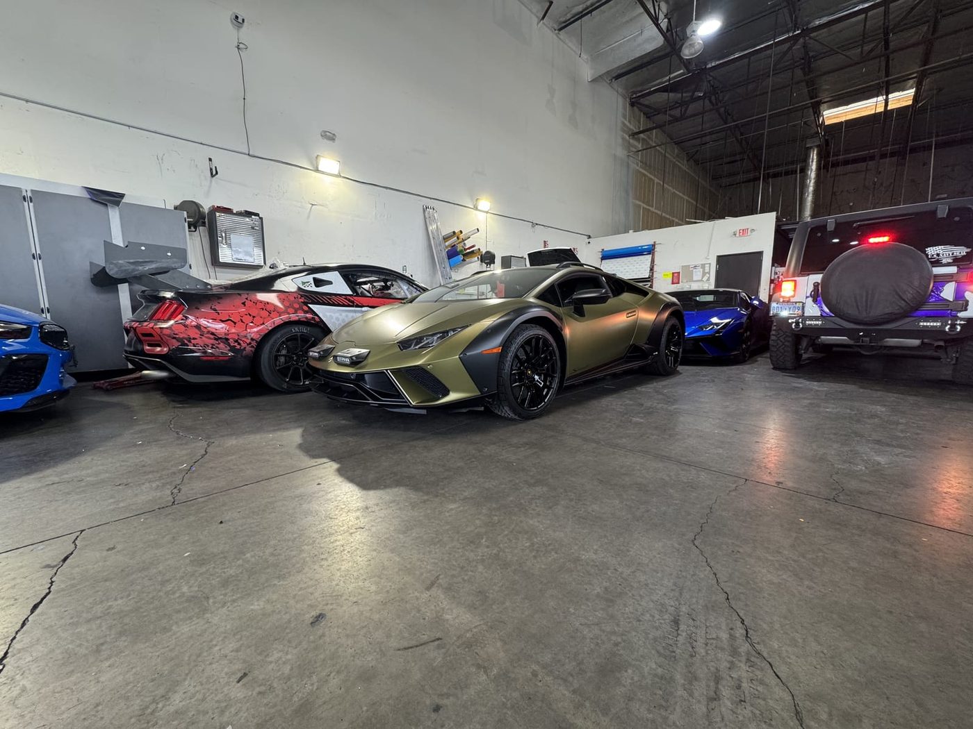 Wrapped And Protected Vehicles On The Henderson Shop Floor